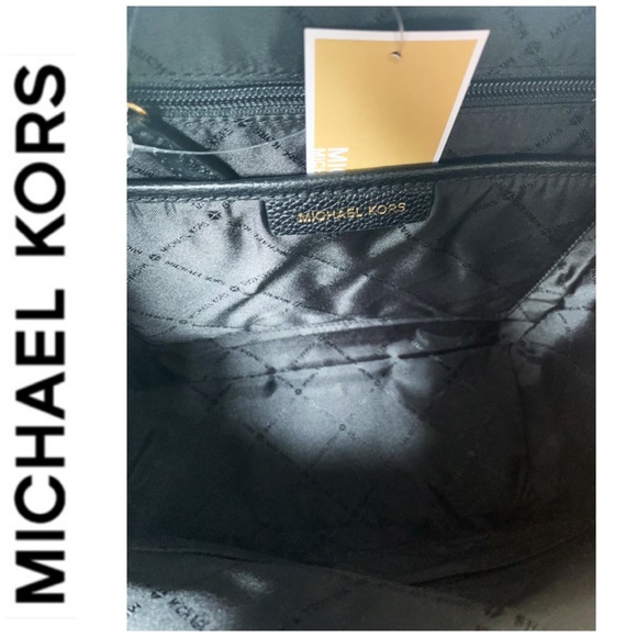 NWT authentic MK genuine pebble leather backpack - Picture 6 of 9